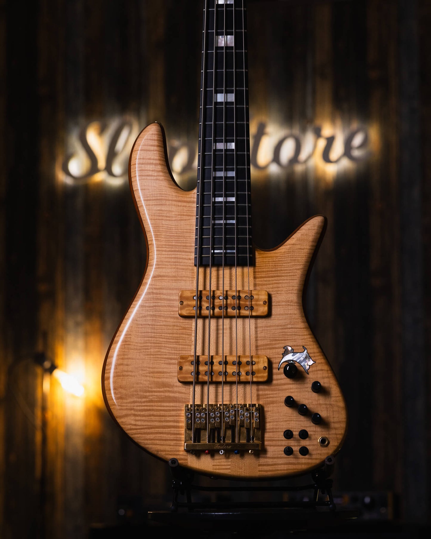 Fodera Emperor 5 Elite Flamed Maple '91