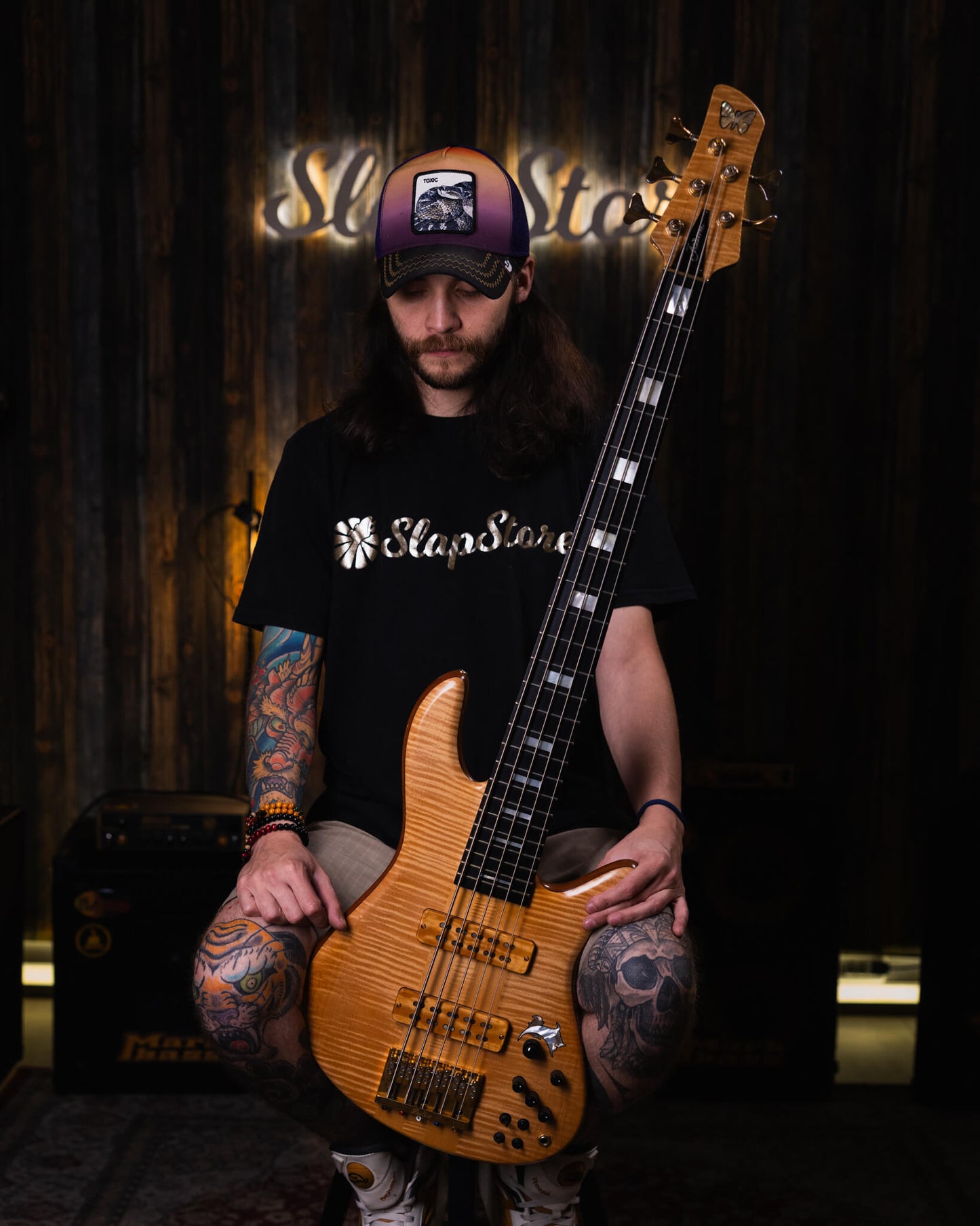 Fodera Emperor 5 Elite Flamed Maple '91