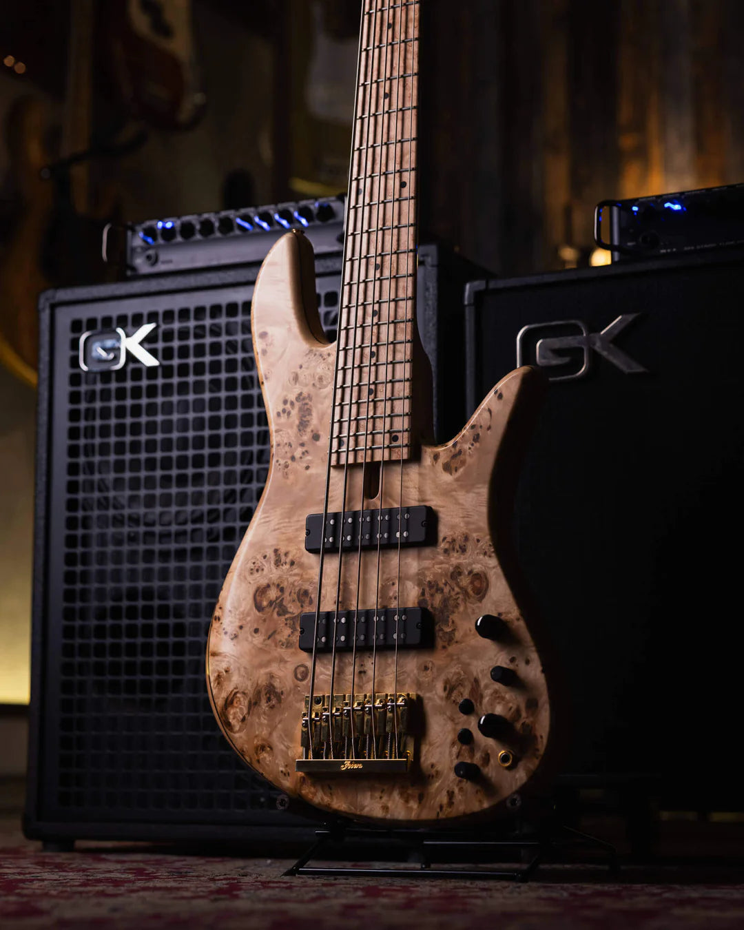Fodera Emperor 5 Standard Special Poplar Burl 2023