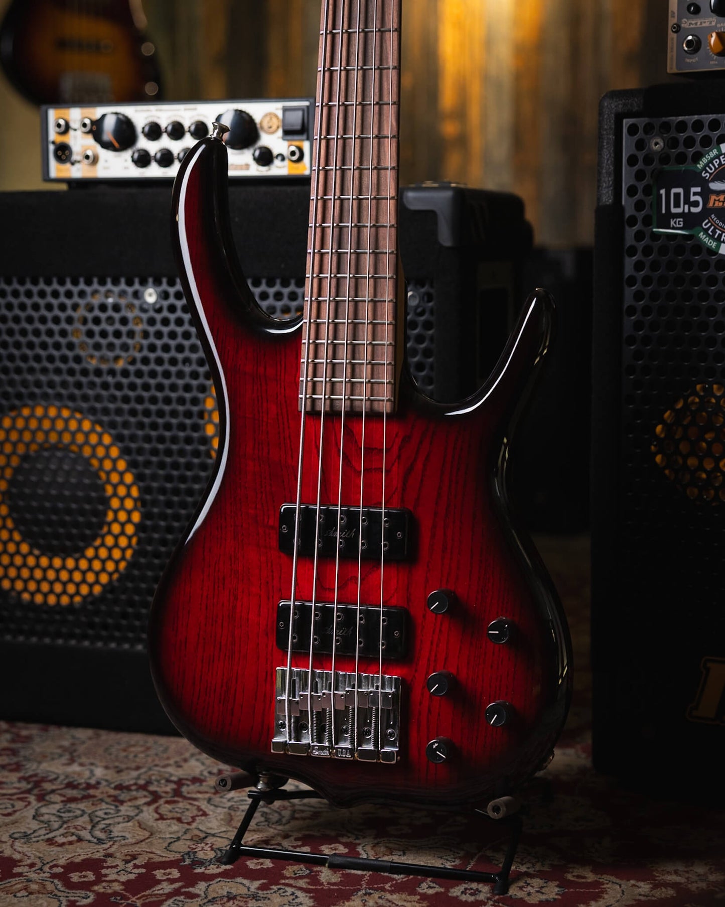 Ken Smith BSR-5M Trans Red Burst 1999