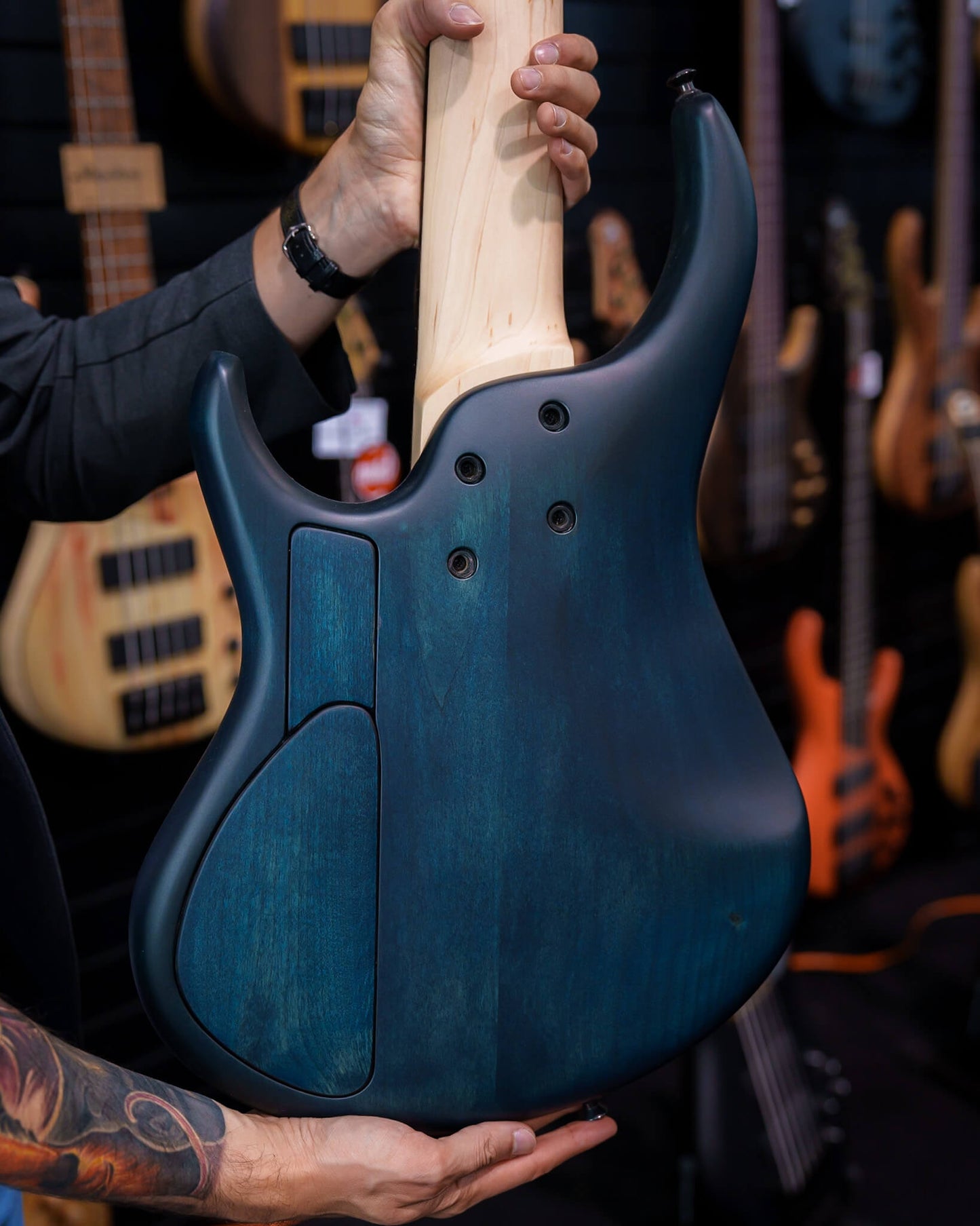 MTD 535-24 Myrtle Burl Blue Burst NAMM Show 2026