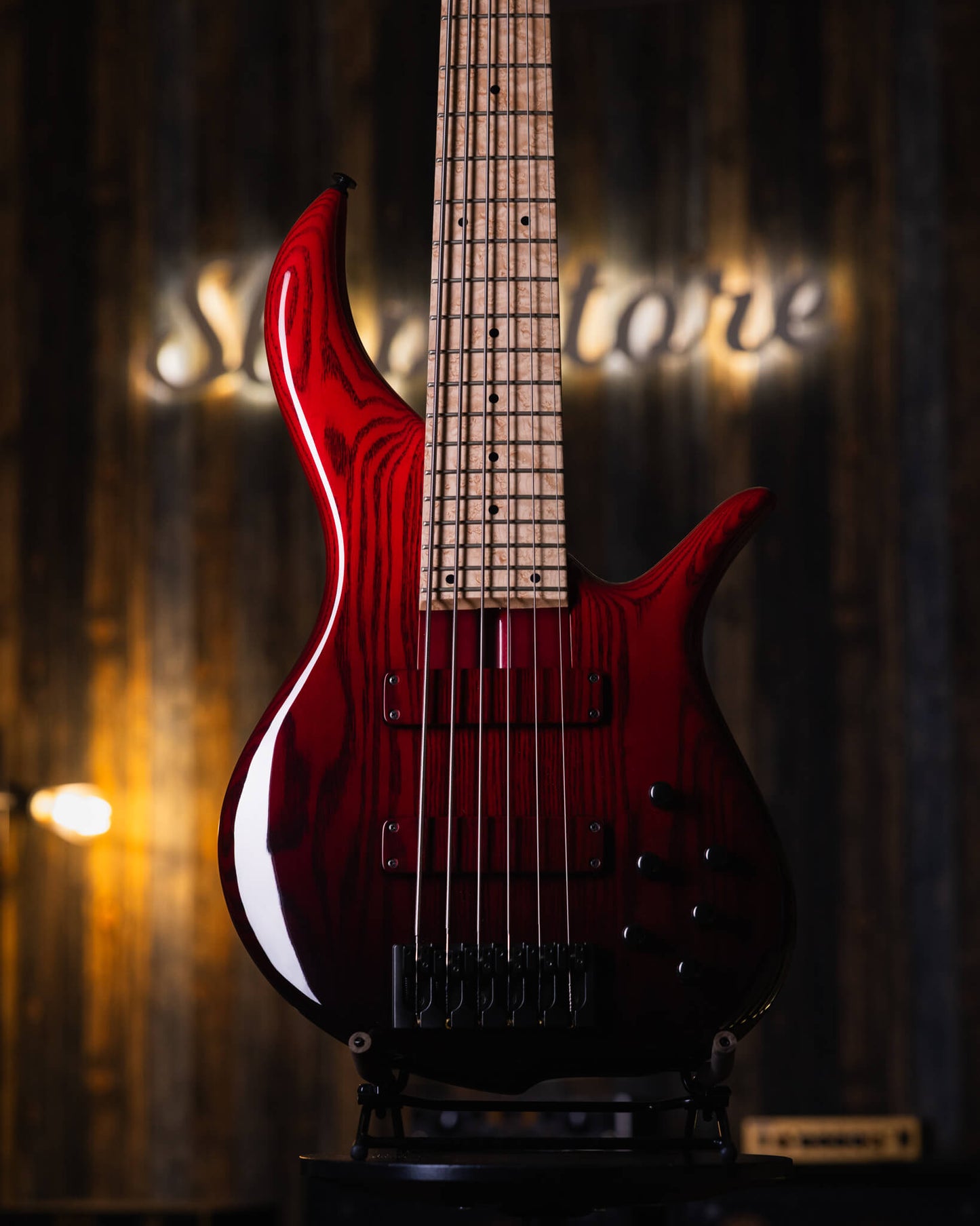 F Bass BN6 Trans Red Fade 2023