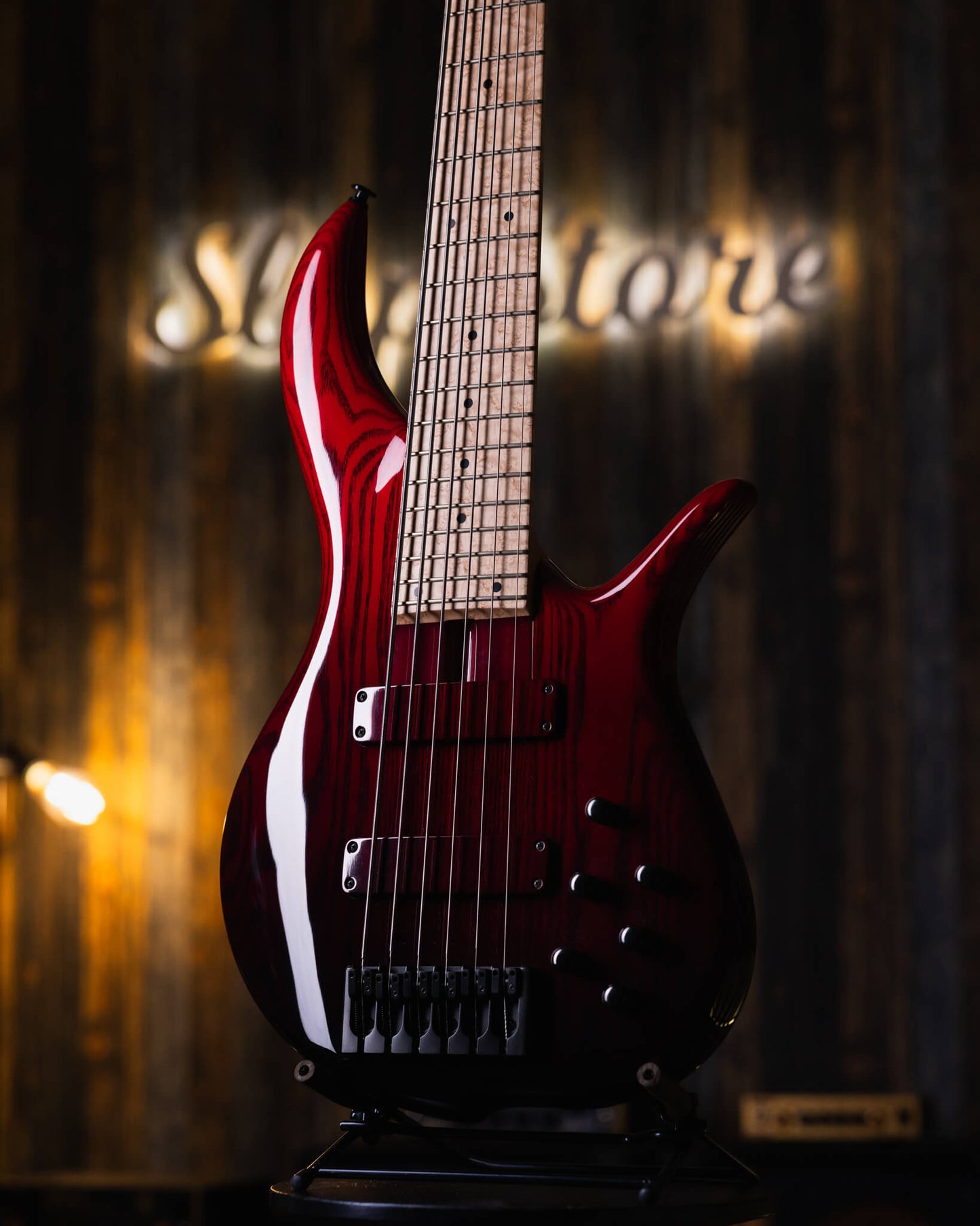 F Bass BN6 Trans Red Fade 2023
