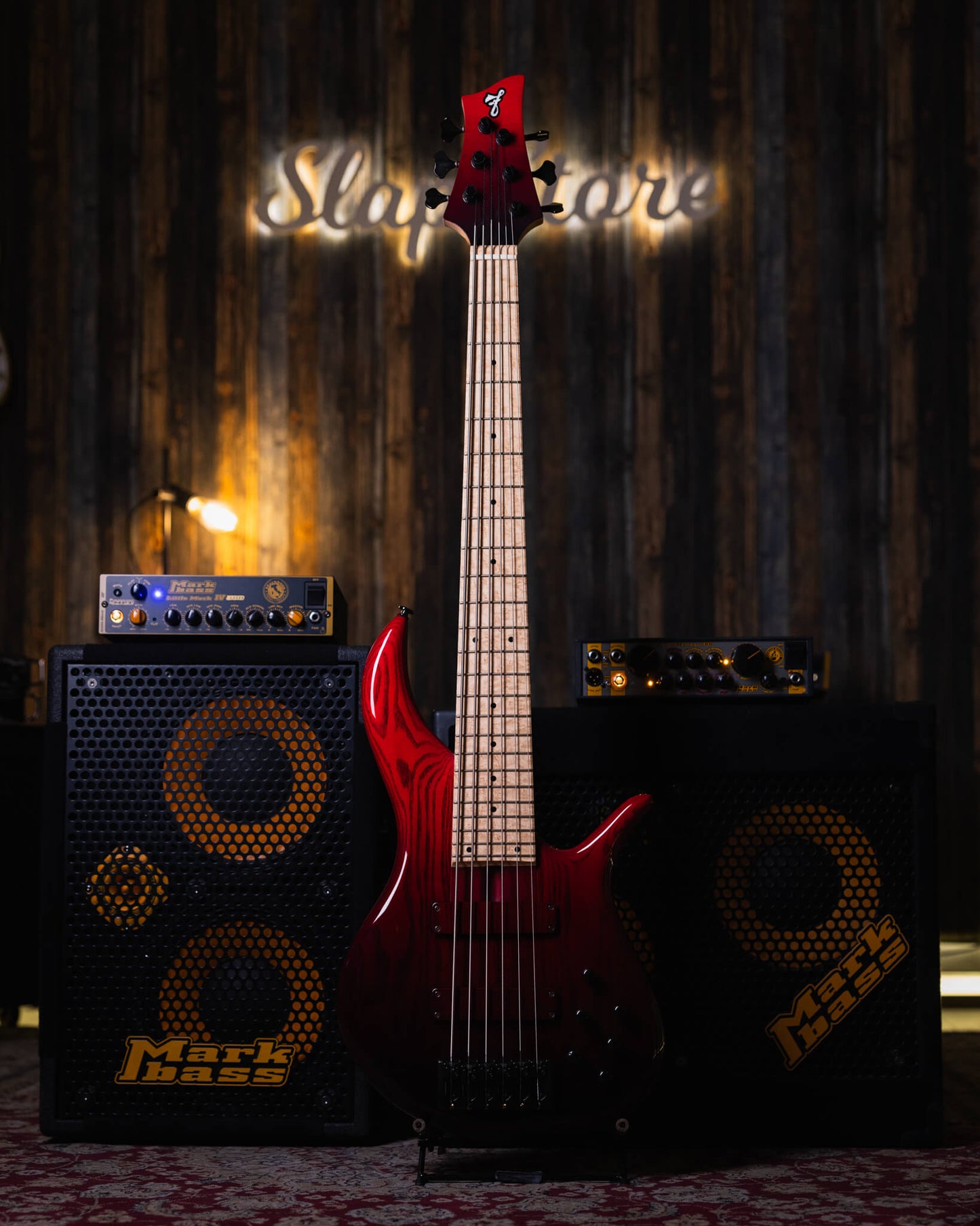 F Bass BN6 Trans Red Fade 2023