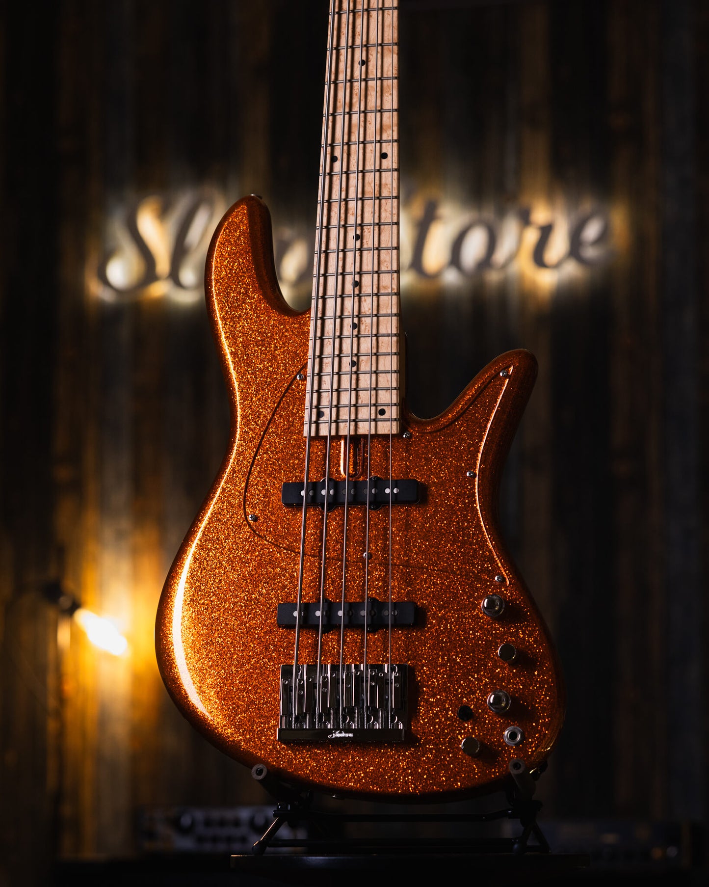 Fodera Emperor 5 J Standard Orange Sparkle 2019