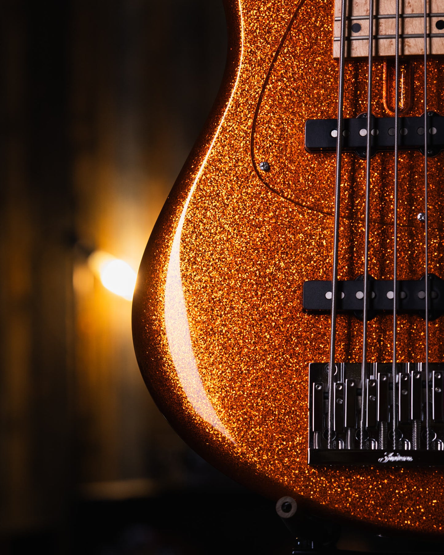 Fodera Emperor 5 J Standard Orange Sparkle 2019