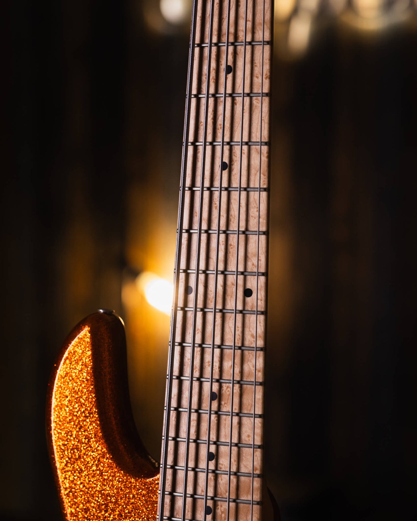 Fodera Emperor 5 J Standard Orange Sparkle 2019