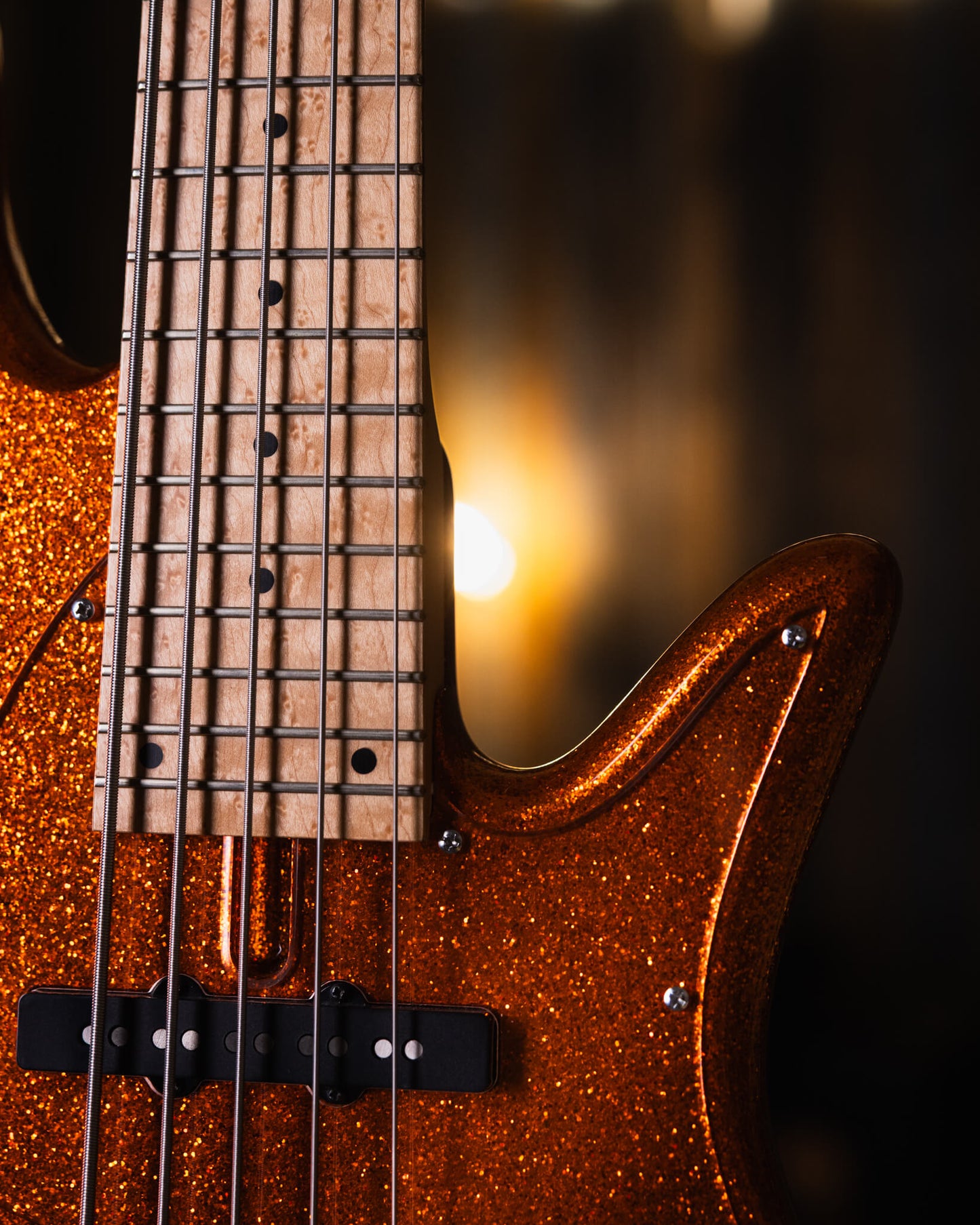 Fodera Emperor 5 J Standard Orange Sparkle 2019