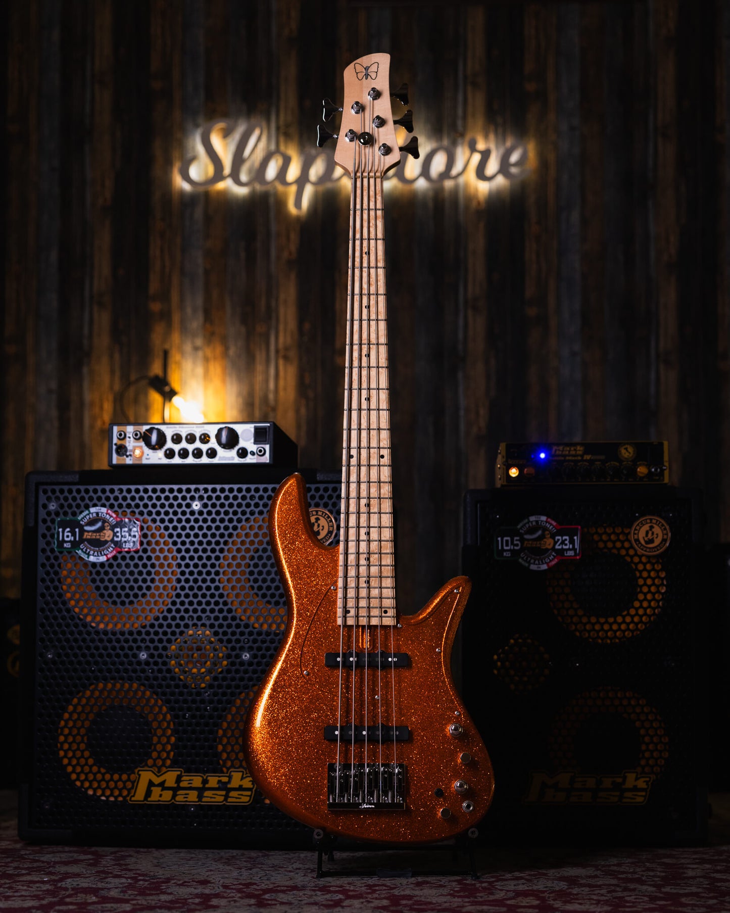 Fodera Emperor 5 J Standard Orange Sparkle 2019