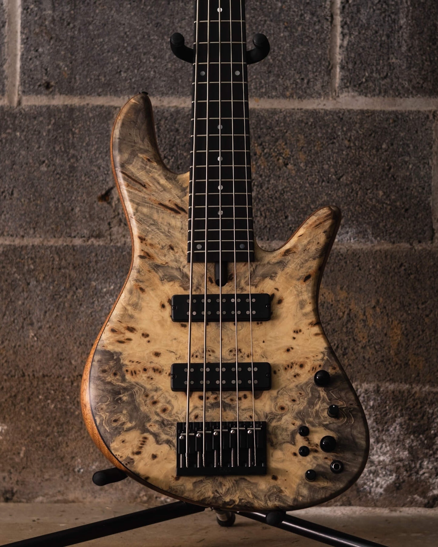 Fodera Emperor 5 Standard Special Buckeye Burl Butterfly (End-2024)
