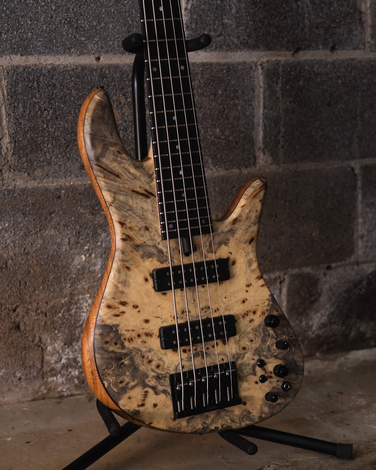Fodera Emperor 5 Standard Special Buckeye Burl Butterfly (End-2024)