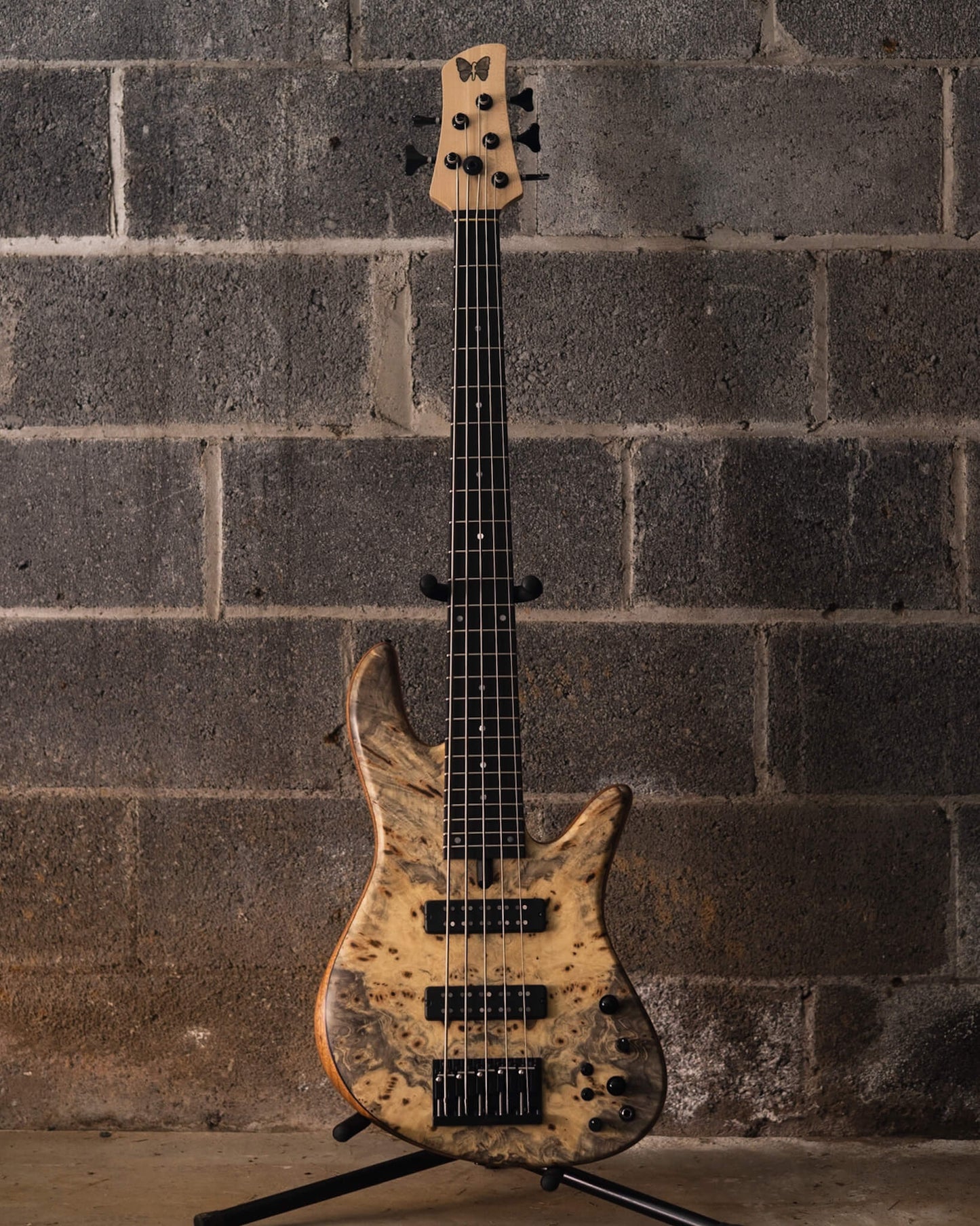 Fodera Emperor 5 Standard Special Buckeye Burl Butterfly (End-2024)