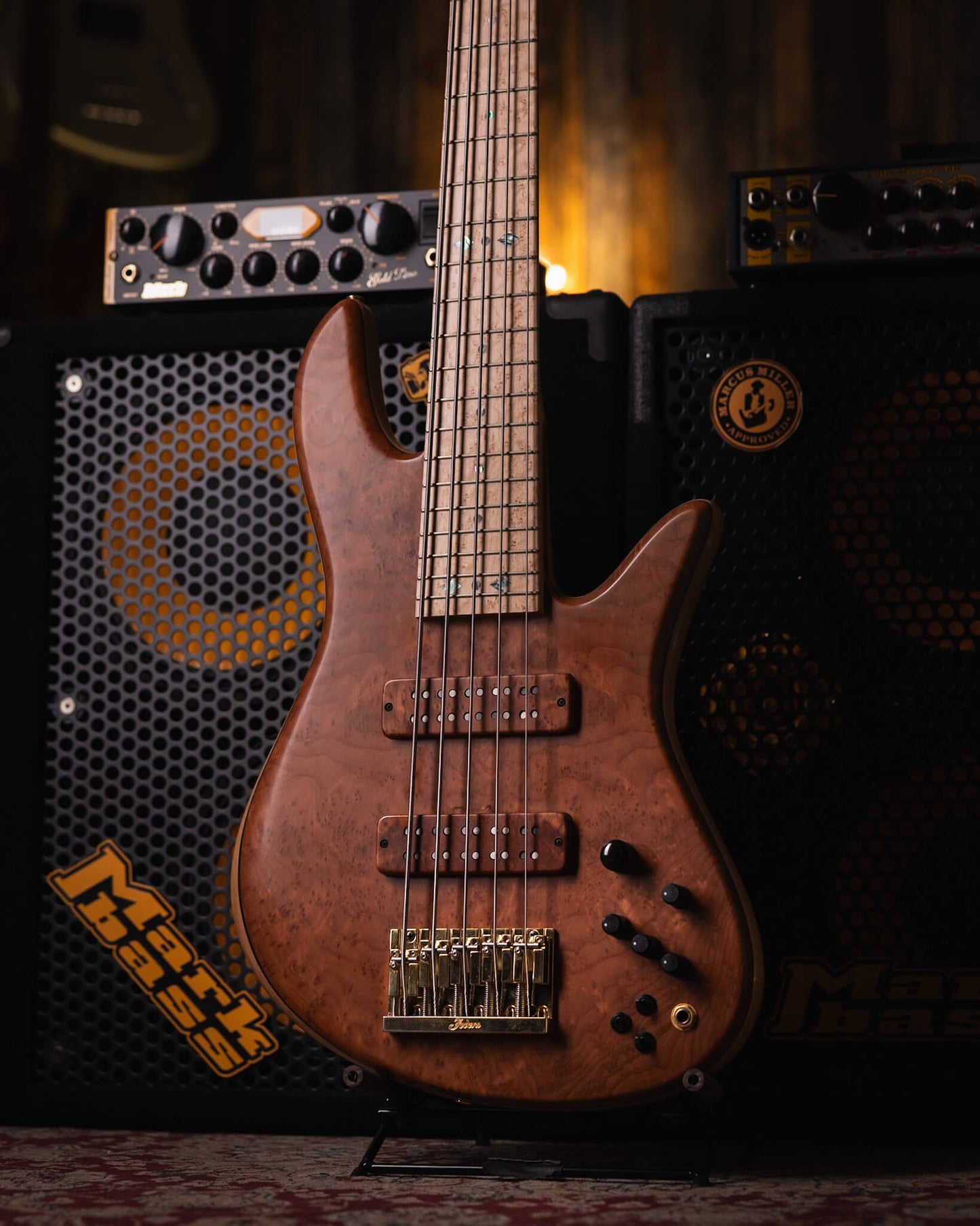 Fodera Emperor 5 Deluxe Redwood Burl 2024