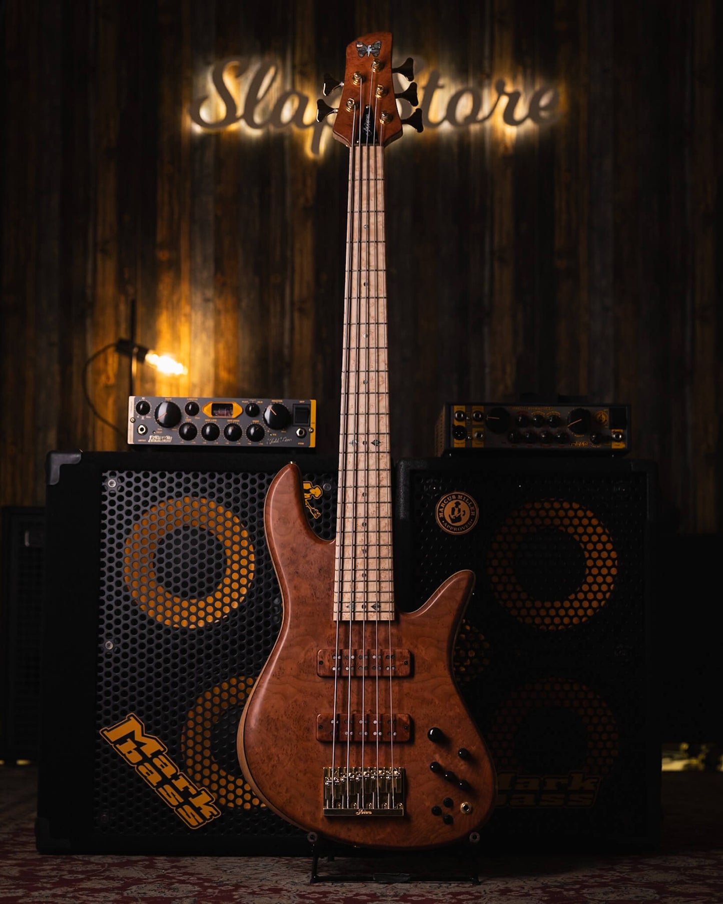 Fodera Emperor 5 Deluxe Redwood Burl 2024