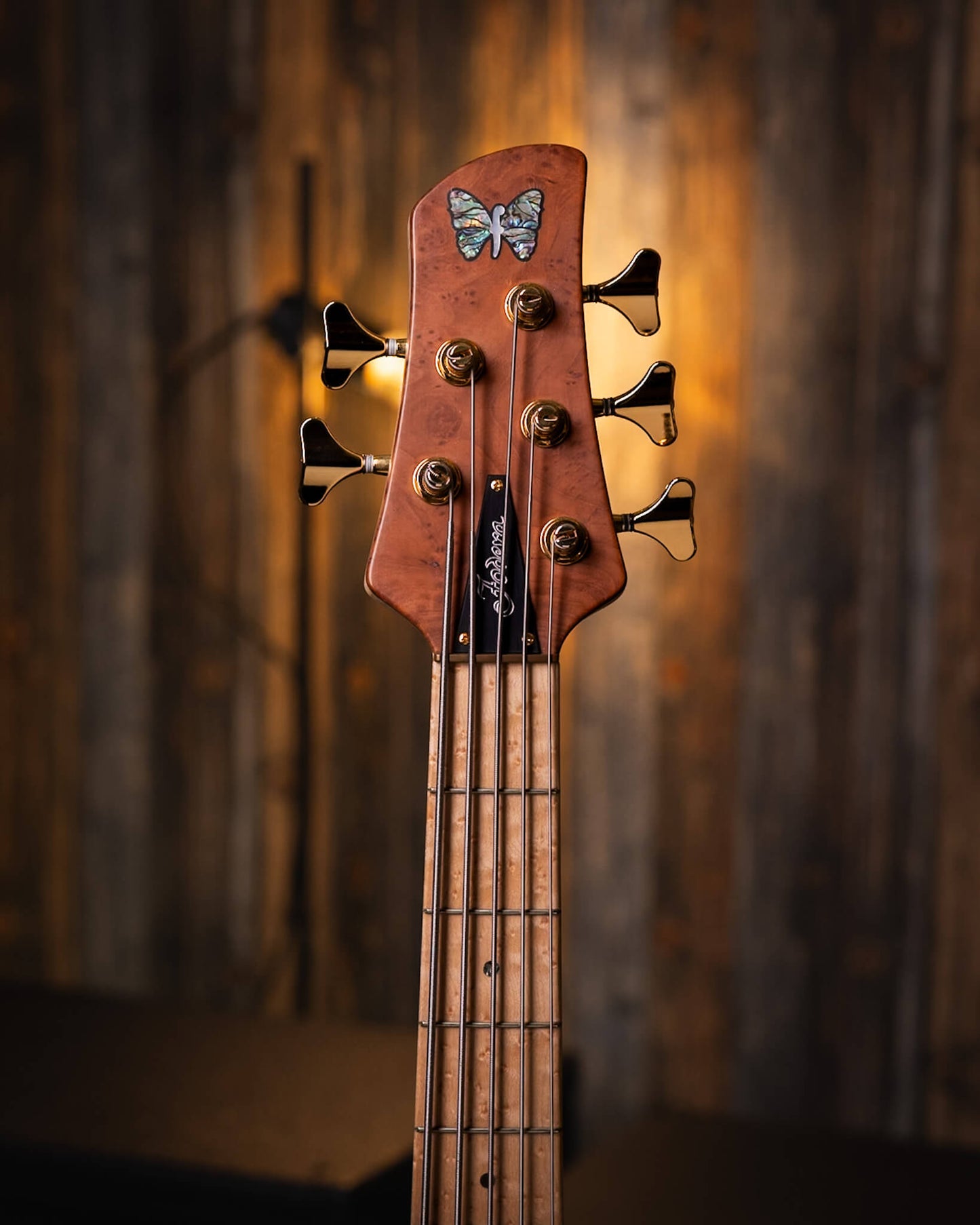 Fodera Emperor 5 Deluxe Redwood Burl 2024