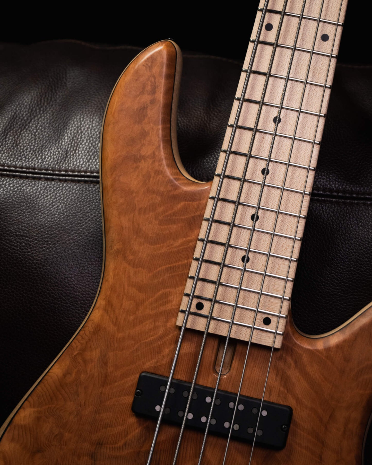 Fodera Emperor 5 Standard Special Quilted Redwood 2025