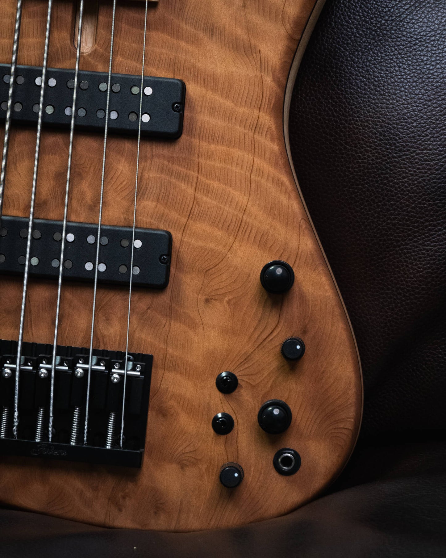 Fodera Emperor 5 Standard Special Quilted Redwood 2025