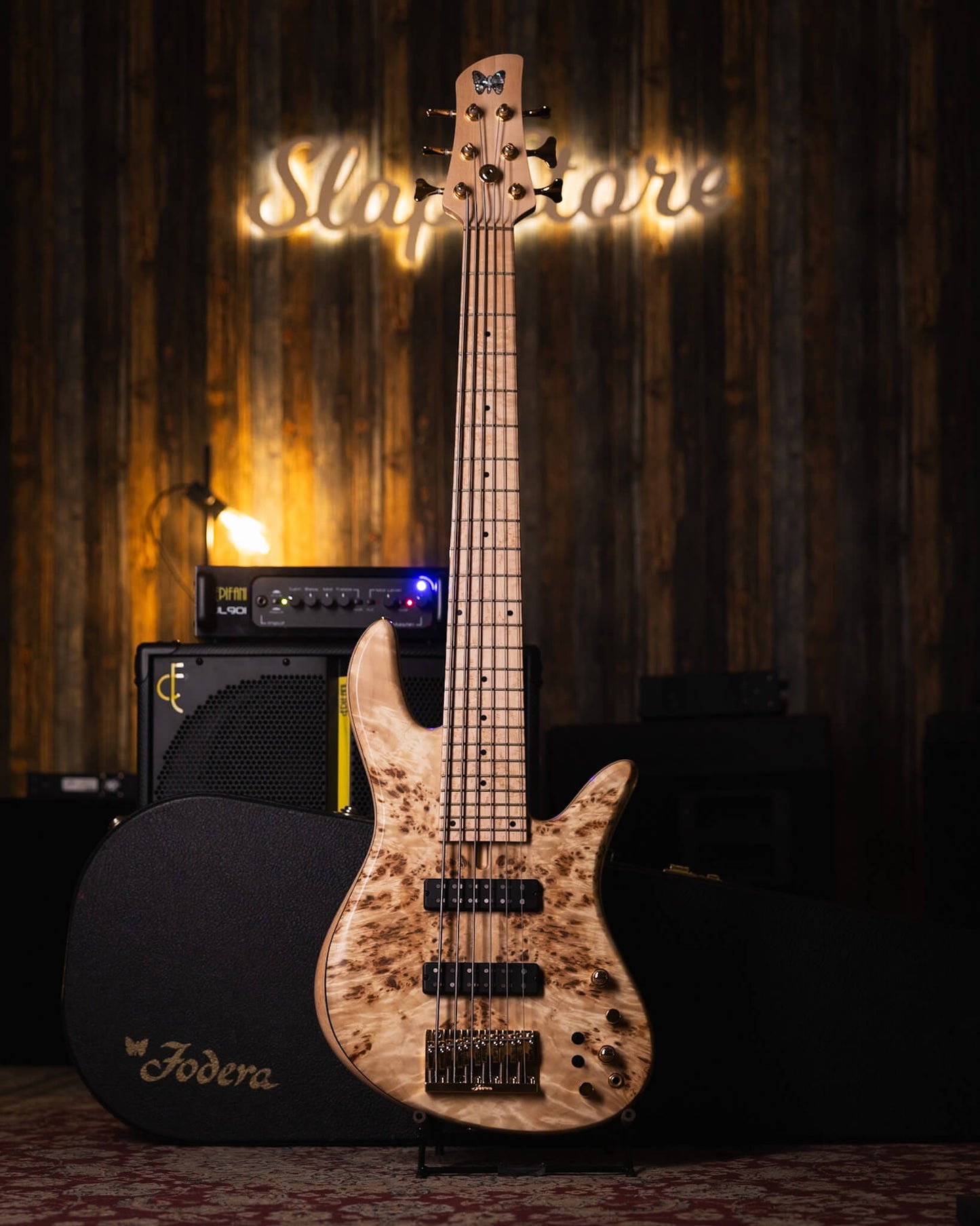 Fodera Emperor 6 Standard Special Poplar Burl (End-2023)
