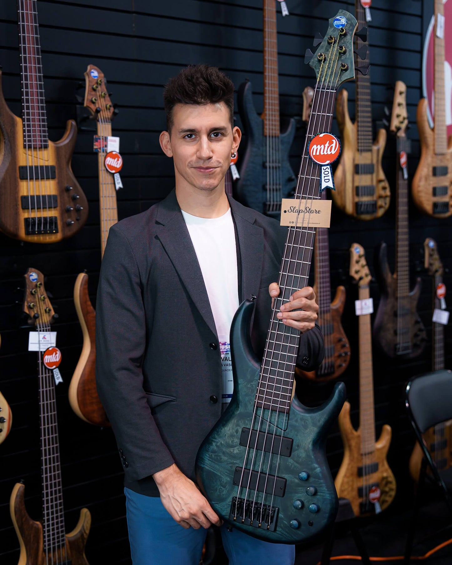 MTD 535-24 Myrtle Burl Blue Burst NAMM Show 2026