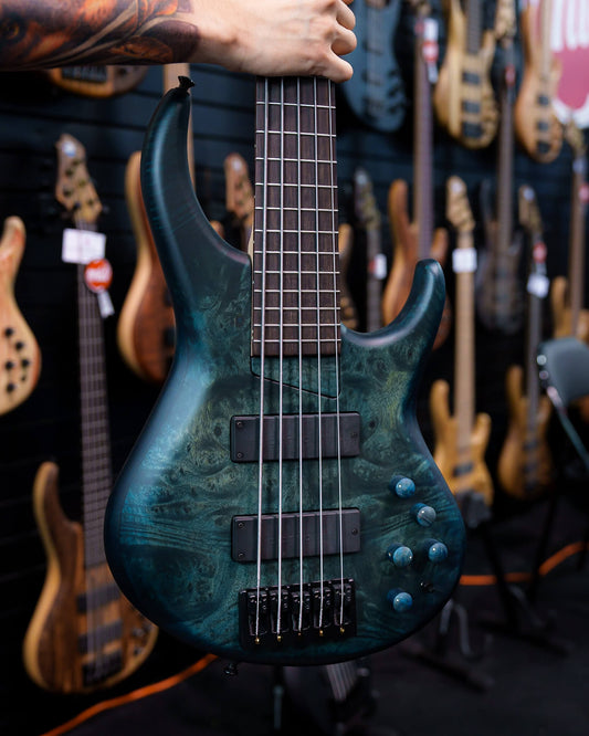 MTD 535-24 Myrtle Burl Blue Burst NAMM Show 2026