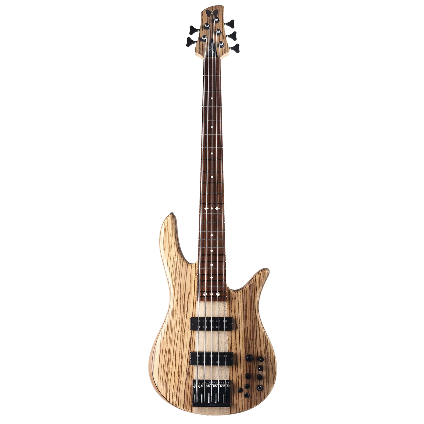 Fodera Monarch 5 Elite 38th Anniversary Zebrawood 2022 (9.9 lb)