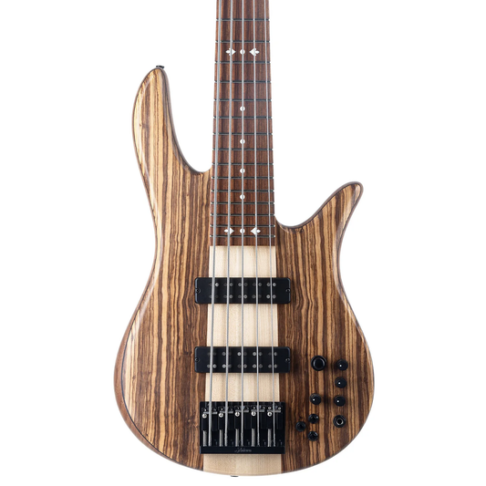 Fodera Monarch 5 Elite 38th Anniversary Zebrawood 2022 (9.6 lb)