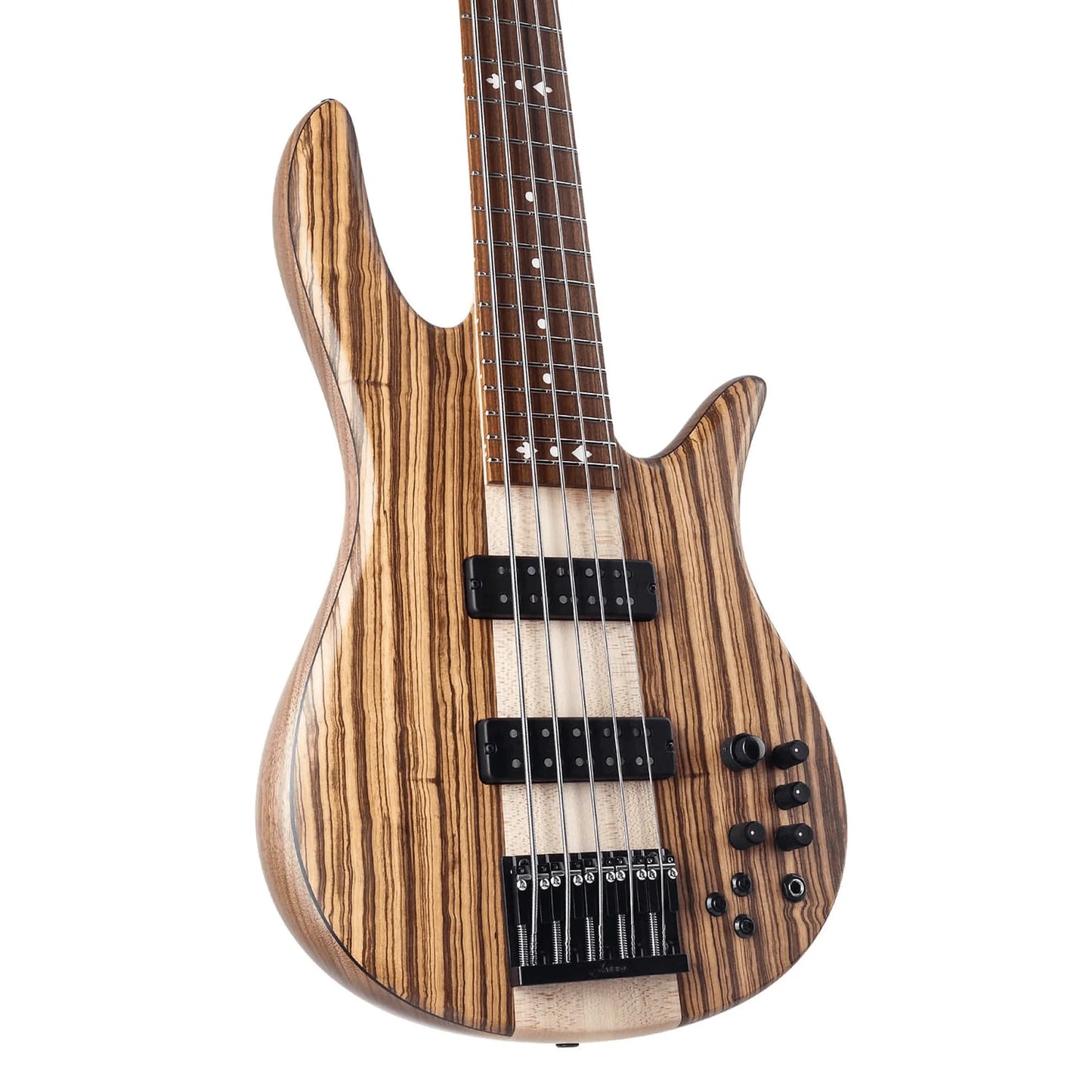 Fodera Monarch 5 Elite 38th Anniversary Zebrawood 2022 (9.4 lb)